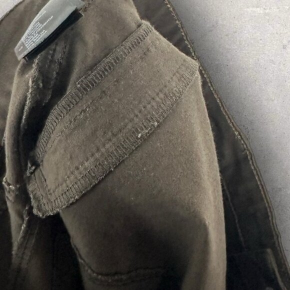 H&M Brown Mini Skirt Womens Size 10 Stretch Zipper Fly Bohemian Pockets Boho - Picture 10 of 15